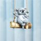 thumbnail image 3 of Bewildely Koala colgante de resina para exteriores, adorno colgante para patio, simulación impermeable, columpio de oso Koala para amigos y familiares Decoración del hogar No.1 Bewildely HA039910-01, 3 of 6