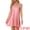 Pink, variant on DARING DIVA Women's Lace Trim Silky Satin Chemise Babydoll Sleep Dress M Black