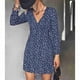 thumbnail image 1 of Vestido casual con estampado floral, vestido de mujer, vestido de manga larga con estampado floral, vestido con estampado floral, diseño a prueba de futuro, 1 of 7