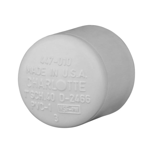 Charlotte Pipe 1 SCH 40, casquillo de PVC, paquete de 10