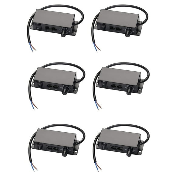 6X Regulador de Intensidad de 0-10V CC, Controlador de SincronizacióN en Serie, Encendido/Apagado Giratorio para Controladores LED Regulables de 0/1-10V, Balastos ElectróNicos