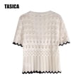 thumbnail image 7 of TASICA Swimsuit Coverups for Women Hollow out Shirt Button Down Lightweight Short Sleeve Summer Beachwear Bathing Swiming Swimwear Bikini Casual Cover up, 7 of 7