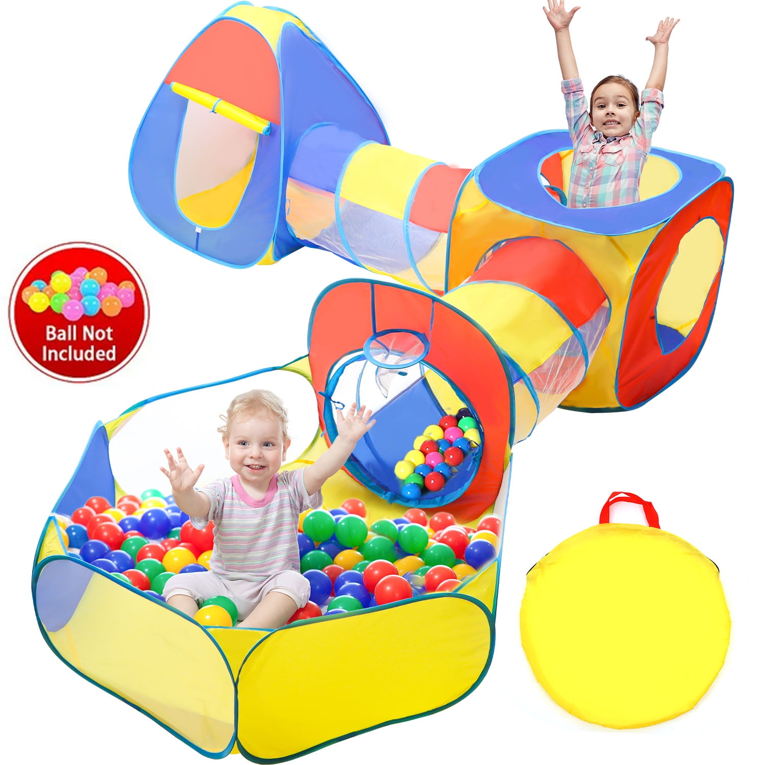 Jungle Gym Play Tent With Tunnel And Ball Pit Tunnel Toys For