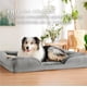 thumbnail image 2 of Cama para Perro Extra Grande Premium - Cama para Mascota Transpirable e Impermeable - Sofa Cama Perro con Soporte para Cabeza con Funda Extraible Lavable y Antideslizante (Gris, Extra Grande), 2 of 6