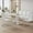 White table Style 1 with 6 White Chairs, variant on Sumdeal Dining Table Set for 4,Dining Room Table Set 63" Black Faux Marble Dining Table with 4 Golden leg Black Chairs, Kitchen Dining Table and Chairs Set of 4, Modern Dining Set for Dinner