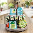 thumbnail image 2 of Juego de frutas con piña y agua, bandeja decorativa con varios niveles, artesanía en madera, decoración para el escritorio del hogar, 2 of 5