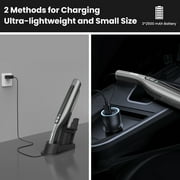 AUOSHI Cordless Handheld Vacuum Cleaner, 120W 18KPa Strong Suction, Dual HEPA Filtration, Portable Car and Home Vacuum with Multiple Attachments, USB-C Charging, One-Touch Empty Dust Cup