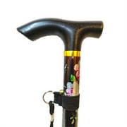 Walking Stick Easy Fold Adjustable Cane Lightweight Mobility Collapsible Sticks