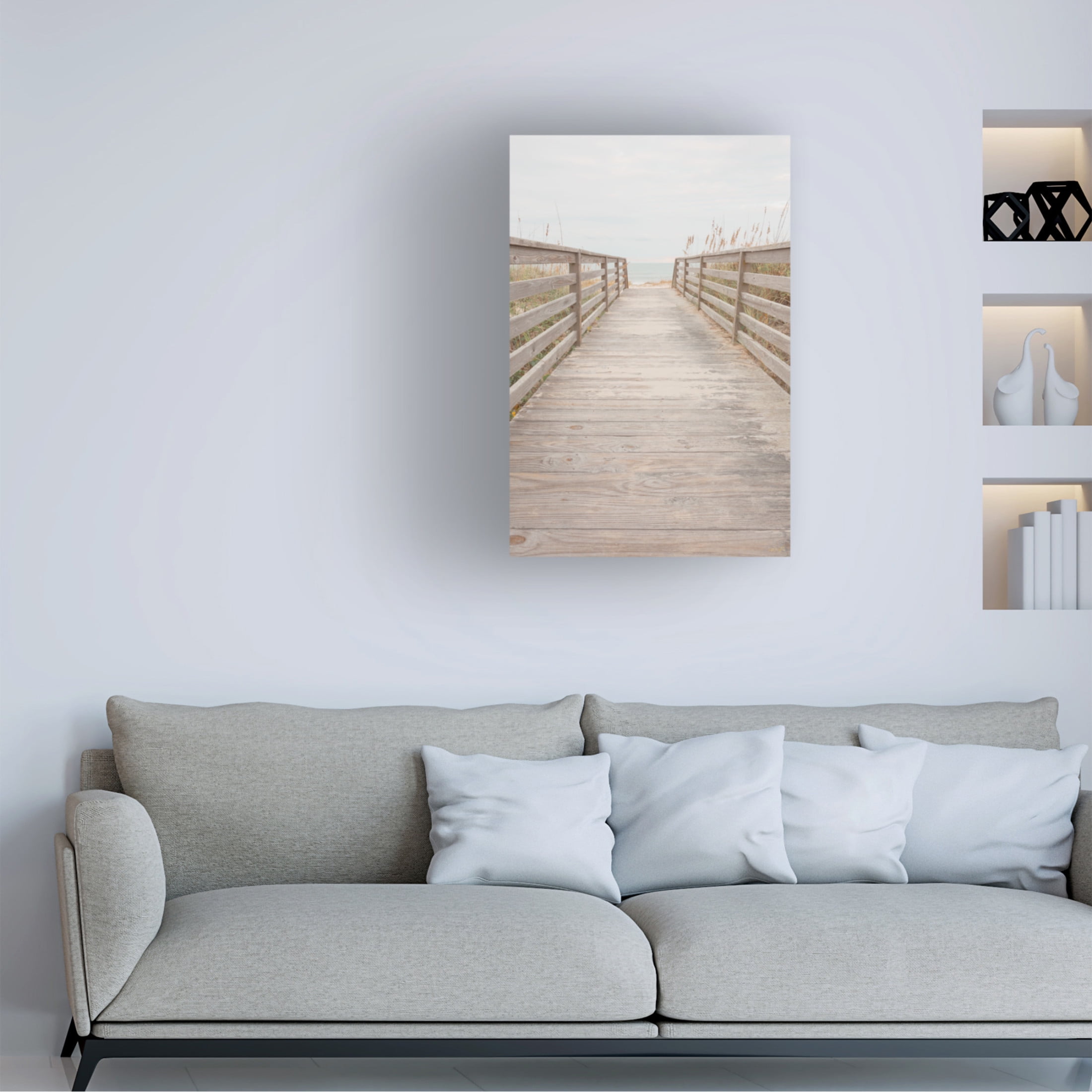 Canvas Wall Art - Life BeautifuLEE 'Walking to Peace' Wall Art for Living Room, Bedroom, or Office Décor by Trademark Fine Art - 16 x 24 Inches