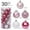 Pink, variant on Dvkptbk Christmas Decorations 30PCS Christmas Ball Baubles Party Christmas Tree Decorations Hanging Ornament Decor Green