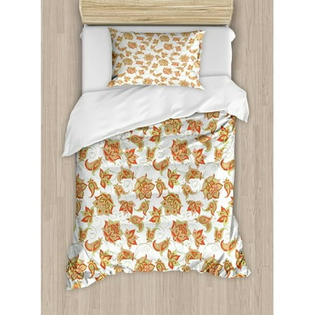Ambesonne Paisley Duvet Cover Set Walmart Com