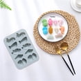 thumbnail image 2 of Nomeni Silicone Molds Clearance, Cartoon Sea Creatures Silicone Mould Fondant Cake Chocolate Cookie Decorating Mould Cake Tools Home Essentials Blue, 2 of 5