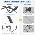 thumbnail image 6 of Oversized Camping Director's Chair – Heavy Duty Folding Lawn Chair for Adults with Side Table & Storage Pocket, Portable Outdoor Seat for Beach, Fishing, Picnic, 6 of 9