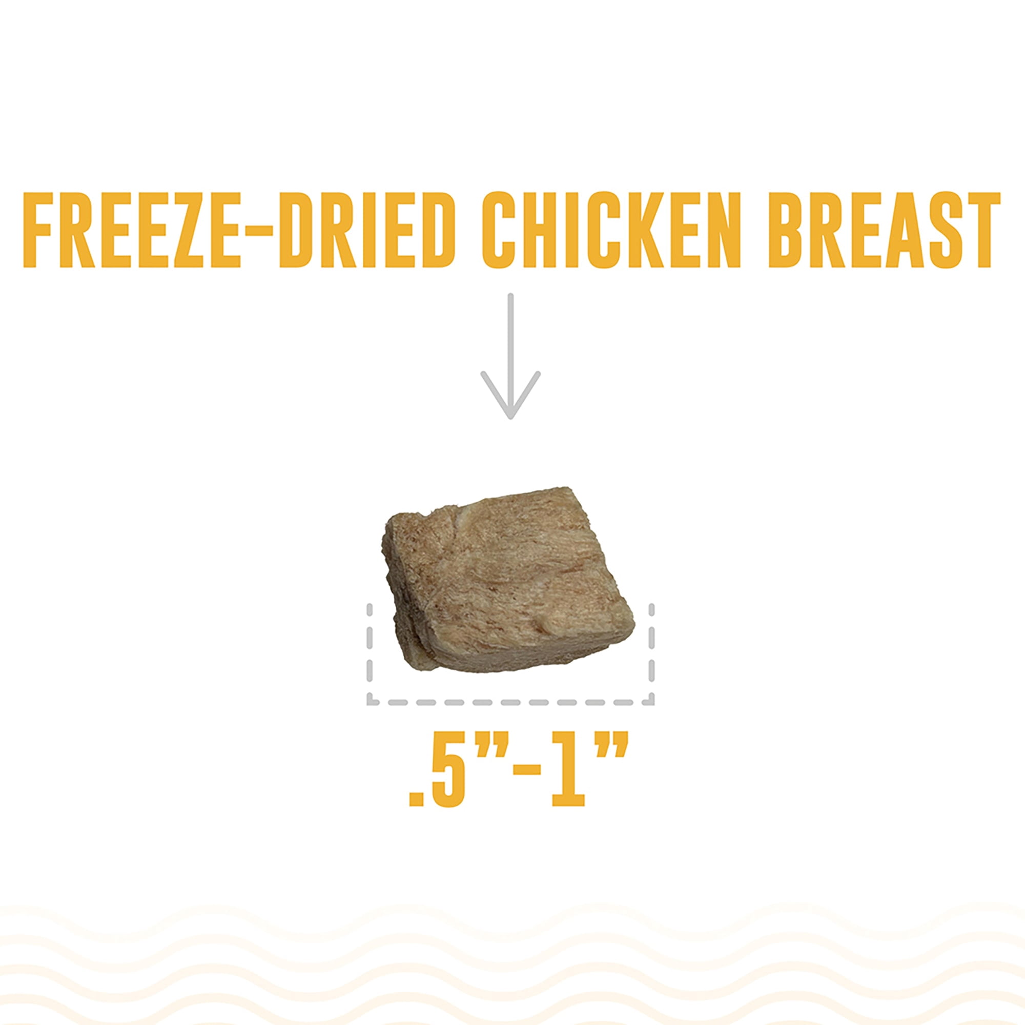 Icelandic+ Land & Sea Wild Caught Cod Skin & Freeze-Dried Chicken Breast - 2.4oz Bag, Dog Treat & Food Topper, 2 Ingredient, No Preservatives, Natural