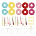 thumbnail image 2 of Chinese Paper Lanterns, Light Durable 10 Sets Easy Assembly Rich Colors Round Paper Lanterns Waterproof With Lights For Family, 2 of 8