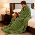 thumbnail image 4 of Thickened Rabbit Plu Sh Nap Blanket Bunny Blanket For Adults Soft Warm Fuzzy Throw Blanket For Bed Sofa Travel And Off Ice Blanket Heavy Couch Throw Blankets for Sofa Bed Blanket Full Size Blankets, 4 of 4