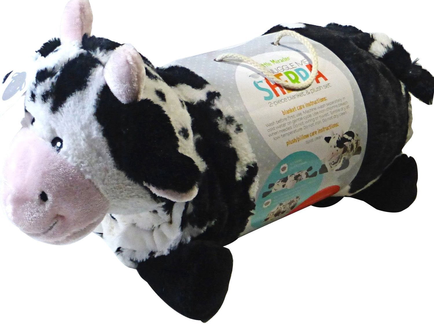 Little Miracles Baby Blanket & Plush Cow, 100 Polyester By Snuggle Me