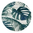 thumbnail image 3 of Unique Loom Blossom Collection Area Rug - Montego (10' Round Ivory/Blue), 3 of 7