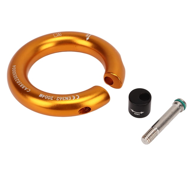 Anillo de Rappel Apertura de 12 mm Conector de Escalada Desmontable Asegurador para Escalada en Roca Arborista Rescate Punto de conexión Dorado