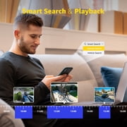 ANNKE 4K 8CH AI DVR with Human/Vehicle Detection, 5-in-1 H.265+ Security Digital Video, Supports 8CH Analog and 4CH 8MP IP Cameras for Home CCTV System, 0TB HDD