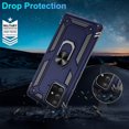 thumbnail image 4 of Samsung Galaxy A71 5G Case (Not Fit Galaxy A71 4G) with HD Screen Protector, Dual Guard Protection Series Case with Portable Magnetic Ring Stand for Samsung A71 5G (Blue Military Case), 4 of 14