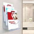 thumbnail image 2 of 2 Pcs Porte-Revues Moderne en Plastique pour Propriétaires Porte-Pamphlets, 2 of 8