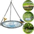 thumbnail image 5 of Yucurem Hanging Flower Shaped Bird Feeder with Hook for Outdoor Garden Decor Gardening Supplies (Grey), 5 of 9