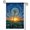 A, variant on XaaKee Yard Flags, Swirling Sapphire Meadow Yard Flag, Double-sided High-Quality White Linen Small Garden Flags For Outside Walkway, 12x18Inch