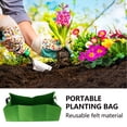 thumbnail image 3 of Bolsa de fieltro portátil para plantar patatas, espesante para árboles, para casa, jardín, balcón, tienda (verde), 3 of 6