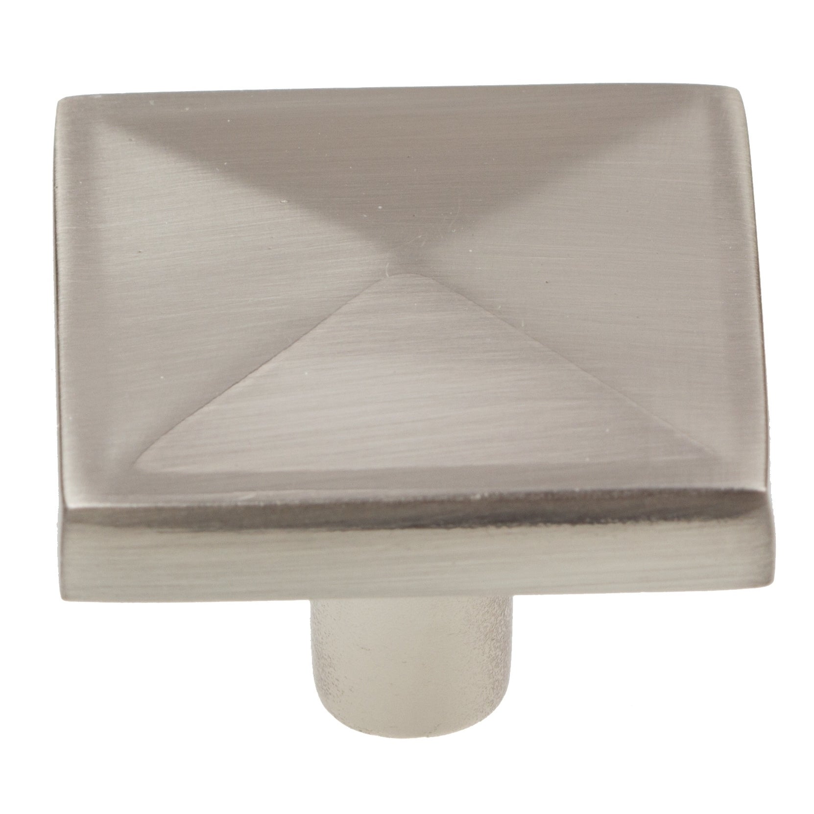 GlideRite 1-1/4 in. Classic Square Pyramid Cabinet Knobs, Satin Nickel, Pack of 25 - image 2 of 5
