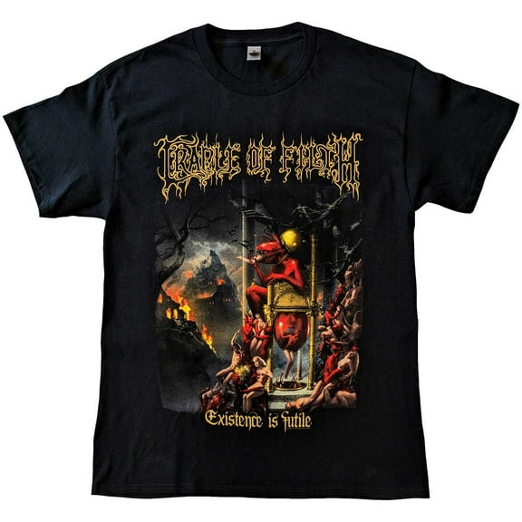 Cradle of Filth Men's Existence is Futile T-Shirt Large | Officially Licensed Merchandise