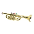 thumbnail image 3 of 14-1/2 Inch Trumpet with 4 , Musical Wind Instrument Music Toys, 3 of 8