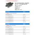 thumbnail image 2 of Rear Transmission Mount - Compatible with 1971 - 1974 Dodge B200 Van 1972 1973, 2 of 2