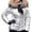 Silver, variant on Womens Lightweight Puffer Jacket, Winter Coats for Women Warm Quilted Bubble Padded Hood Coat Silver L