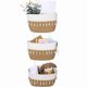 thumbnail image 4 of Herramientas y mejoras para el hogar Cesta colgante para puerta, organizador de almacenamiento para sobre puerta tejido bohemio, cestas colgantes de 3 niveles, cesta colgante con borla, 4 of 9