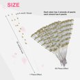 thumbnail image 3 of Limei 10 Pieces 4mm Pearls String Wedding Bouquet Floral Beaded Sticks for DIY Bride Bouquet, Wedding Party Garland Decor, Table Centerpiece, Gold, 3 of 7