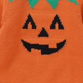 thumbnail image 5 of GYRATEDREAM Infant Baby Boy Girl Halloween Outfit Long Sleeve Pumpkin Face Sweatshirts Crewneck Knit Sweater Pullover Tops Toddler Fall Clothes Orange for 6M-3T, 5 of 7