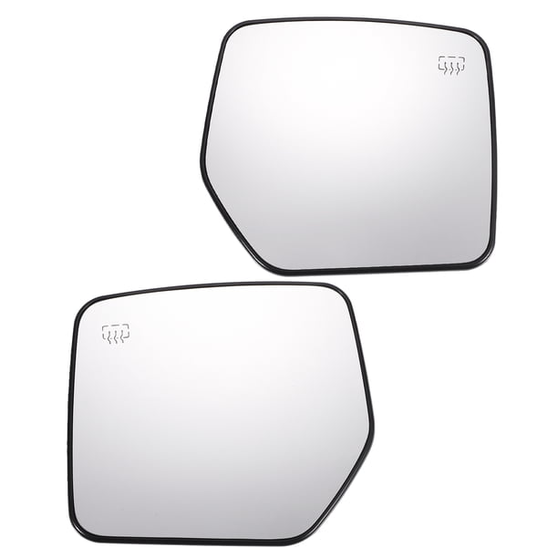 Reemplazo de vidrio del espejo retrovisor lateral izquierdo y derecho calefaccionado de 1 pieza con vidrio blanco y ajuste trasero para Jeep Compass