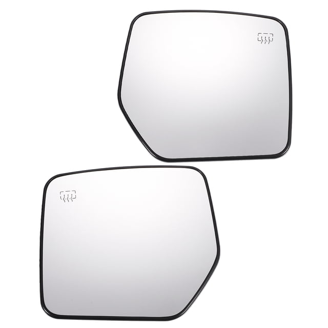 Reemplazo de vidrio del espejo retrovisor lateral izquierdo y derecho calefaccionado de 1 pieza con vidrio blanco y ajuste trasero para Jeep Compass