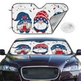 thumbnail image 2 of Haiem Three Gnome Independence Day Car Windshield Sun Shade - Blocks UV Rays Sun Visor Protector, Sunshade to Keep Your Vehicle Cool, Universal Fit SUV Van Sedan-Medium, 2 of 7