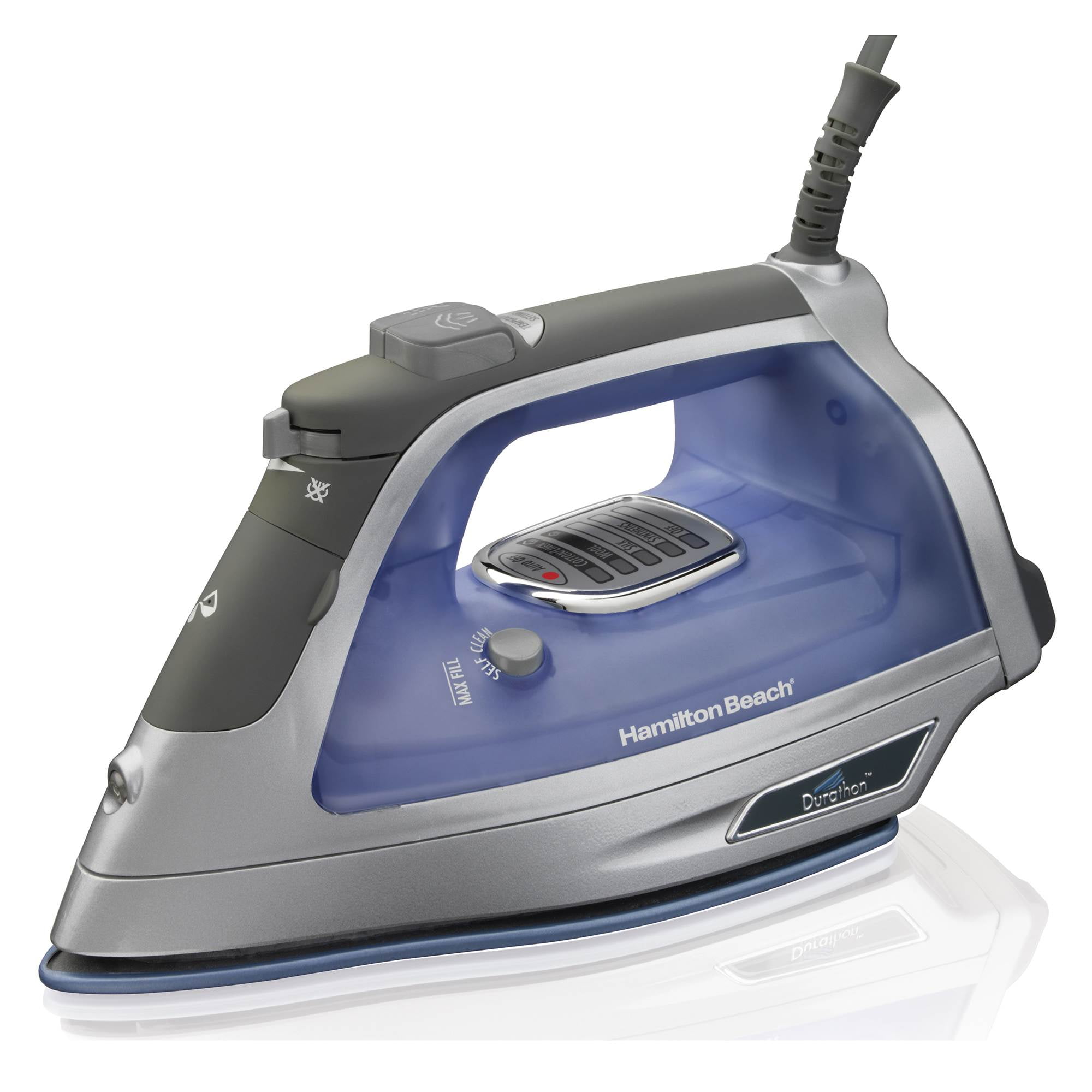 Hamilton Beach Durathon Electric Nonstick Iron with Vertical Steam ...