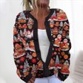 thumbnail image 1 of Pisexur Cardigan for Women Light Weight Cardigans Sun Protection CardiganWomen's Casual Christmas Printed Knitted Cardigan Button Up Jacket Coat Multicolor,L, 1 of 6