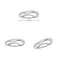 thumbnail image 1 of DYNWAVECA 3 Pieces Marine Stainless Steel Snap Hooks Boat Anchor Rigging Clip for Camping, 1 of 9