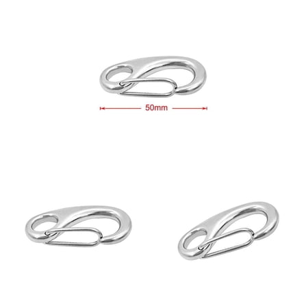 3Pieces Marine 316 Stainless Steel Spring Boat Anchor Rigging Clip ...