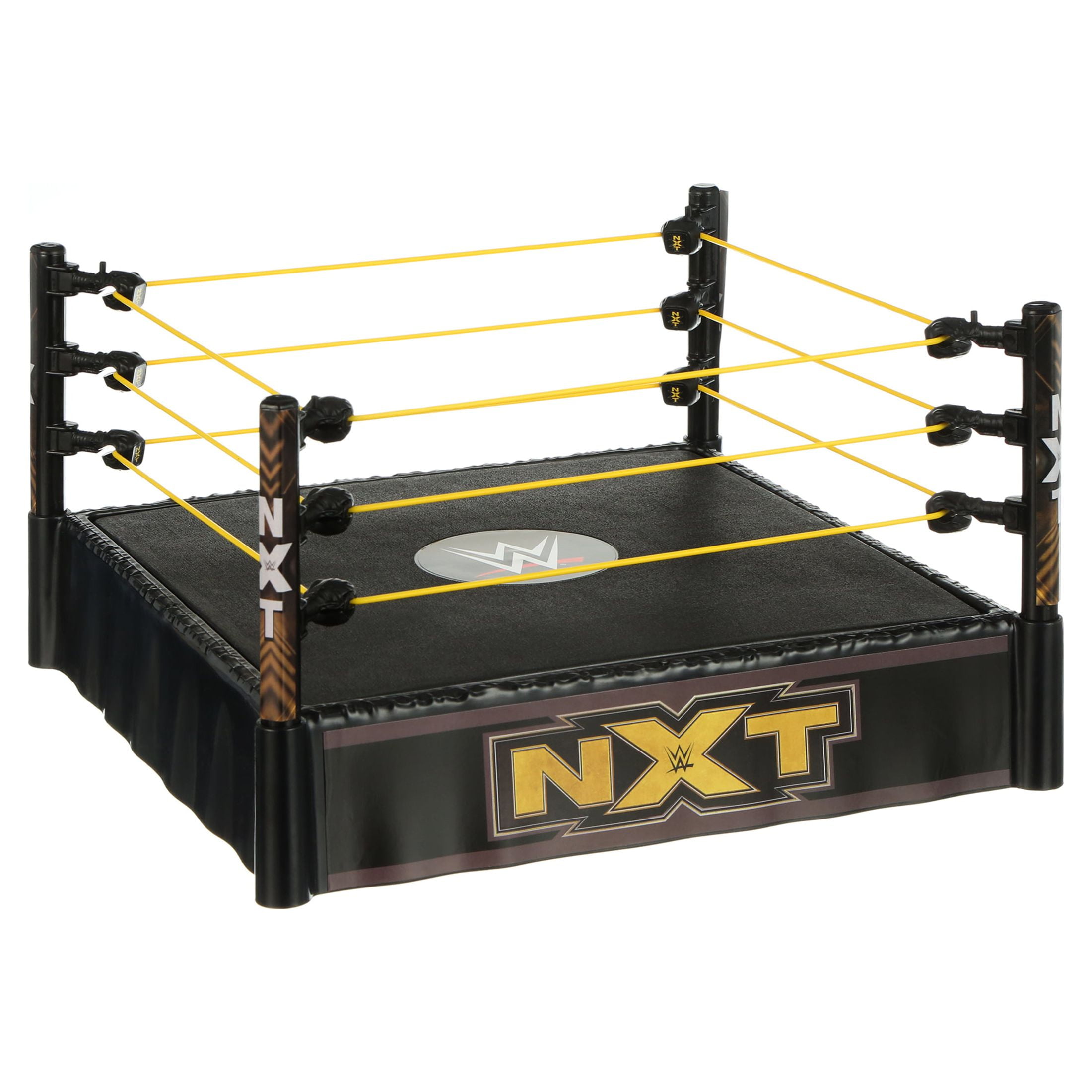 WWE NXT Superstar Ring with Spring Loaded Mat Playset Great Gift for Kids 6 Years and Up