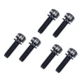 thumbnail image 3 of Tornillos para manillar de bicicleta de aleación de titanio (6 unidades, diámetro 8,4 mm, M5 x 18/20 mm) M5x20 negro, 3 of 9