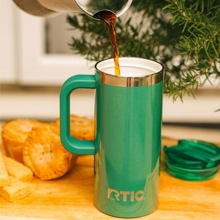 RTIC 16 oz Ceramic Lined Insulated Road Trip Travel Mug, Leak