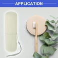 thumbnail image 2 of Portable Toothbrush Organizer Cases Traveling Toothbrush Holders Case Plastic White 7.60"x2.44"x2.24", 2 of 7