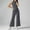 007 Gray, variant on Women's Summer 2 Piece Outfits Mock Neck Tank Top Cropped Wide Leg Pants Lounge Sets 2025 Fashion Tracksuit