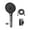 Gun grey suit, variant on MOMOJIA Handheld Shower Head 3 Sprays Models Wide Coverage Filtering Easy Installation